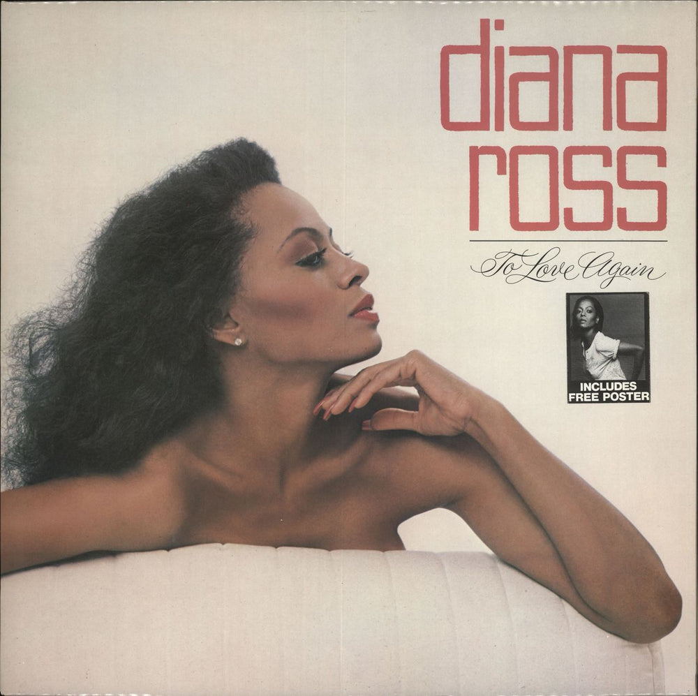 Diana Ross To Love Again + Poster UK vinyl LP album (LP record) STML12152