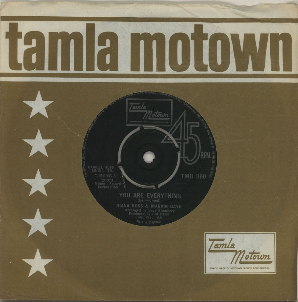 Diana Ross You Are Everything UK 7" vinyl single (7 inch record / 45) TMG890