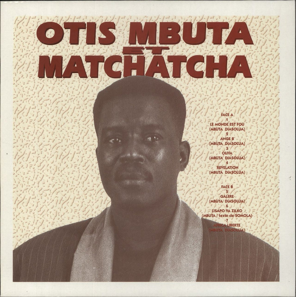 Diblo Dibala Otis Mbuta Et Matchatcha French vinyl LP album (LP record) REF010