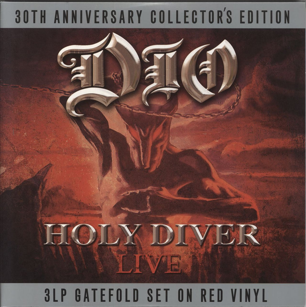 Dio Holy Diver Live - Red Vinyl UK 3-LP vinyl record set (Triple LP Album) VV3LP005