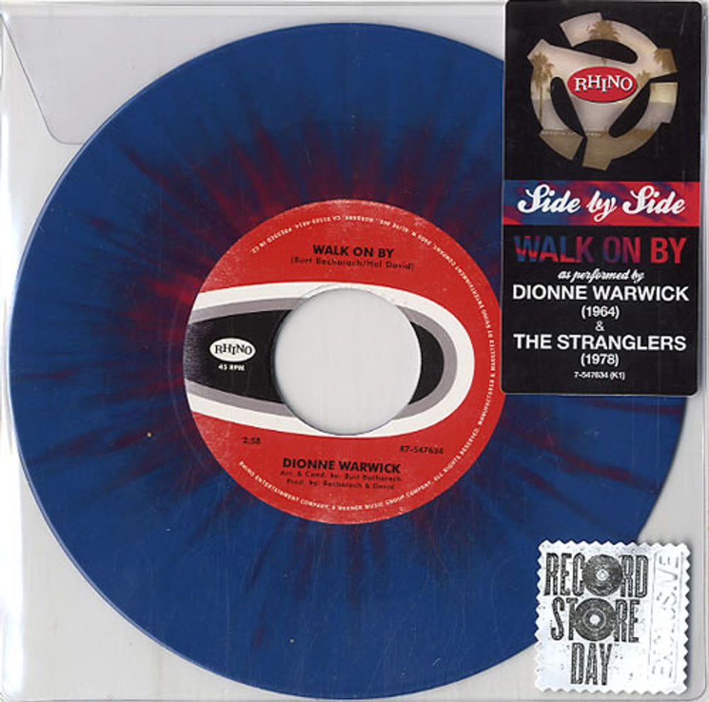 Dionne Warwick Walk On By - RSD 15 UK 7" vinyl single (7 inch record / 45) R7-547634