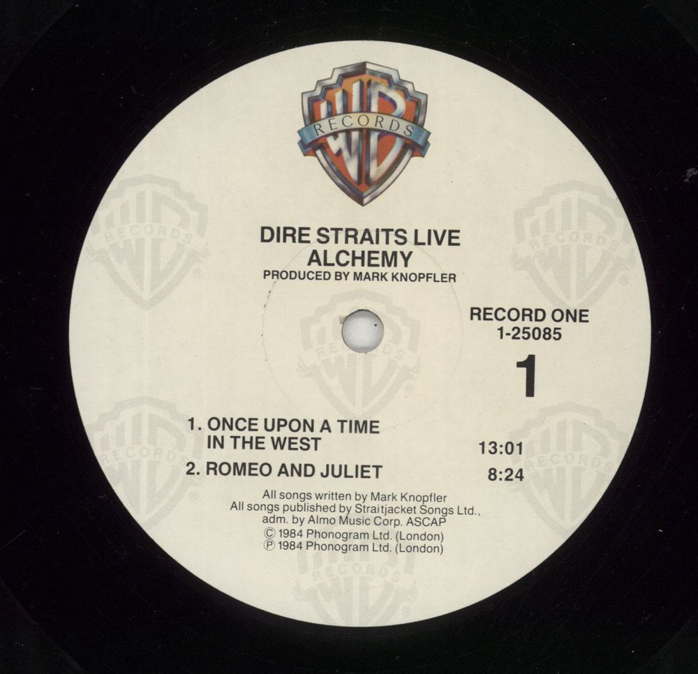 Dire Straits Alchemy Live - Quiex II US Promo 2-LP vinyl record set (Double LP Album) DIR2LAL865006