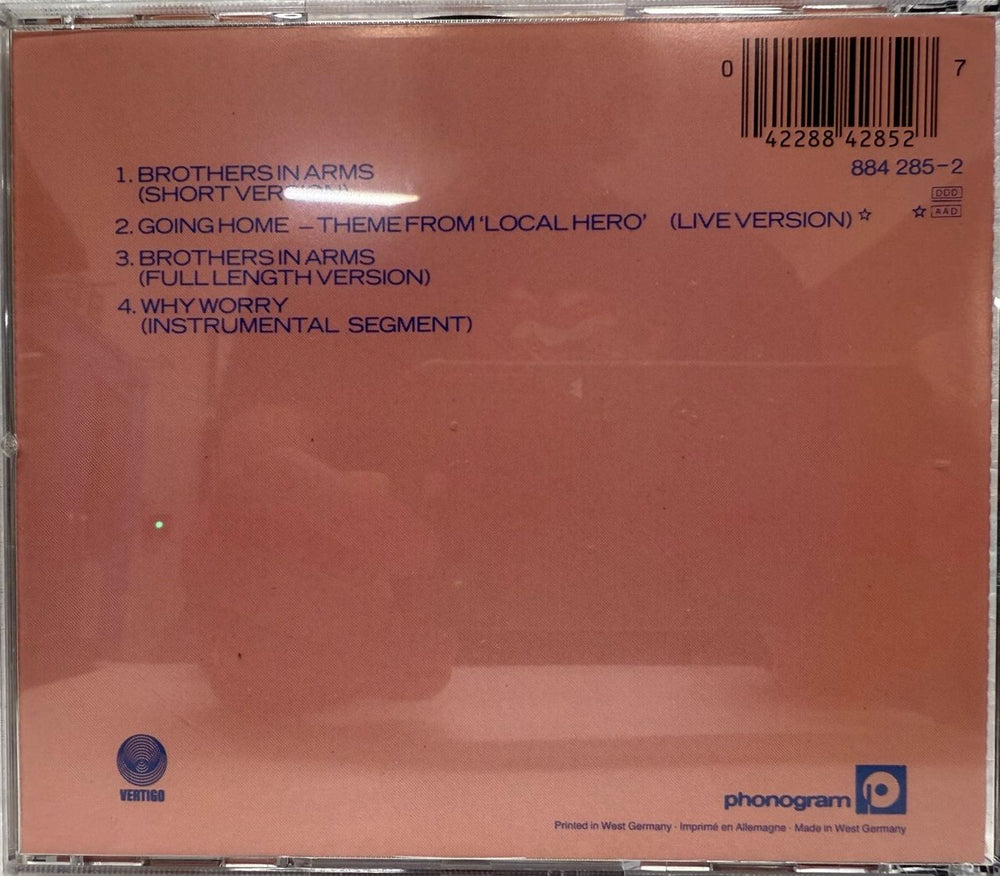 Dire Straits Brothers In Arms - First Ever CD Single UK Promo CD single (CD5 / 5")