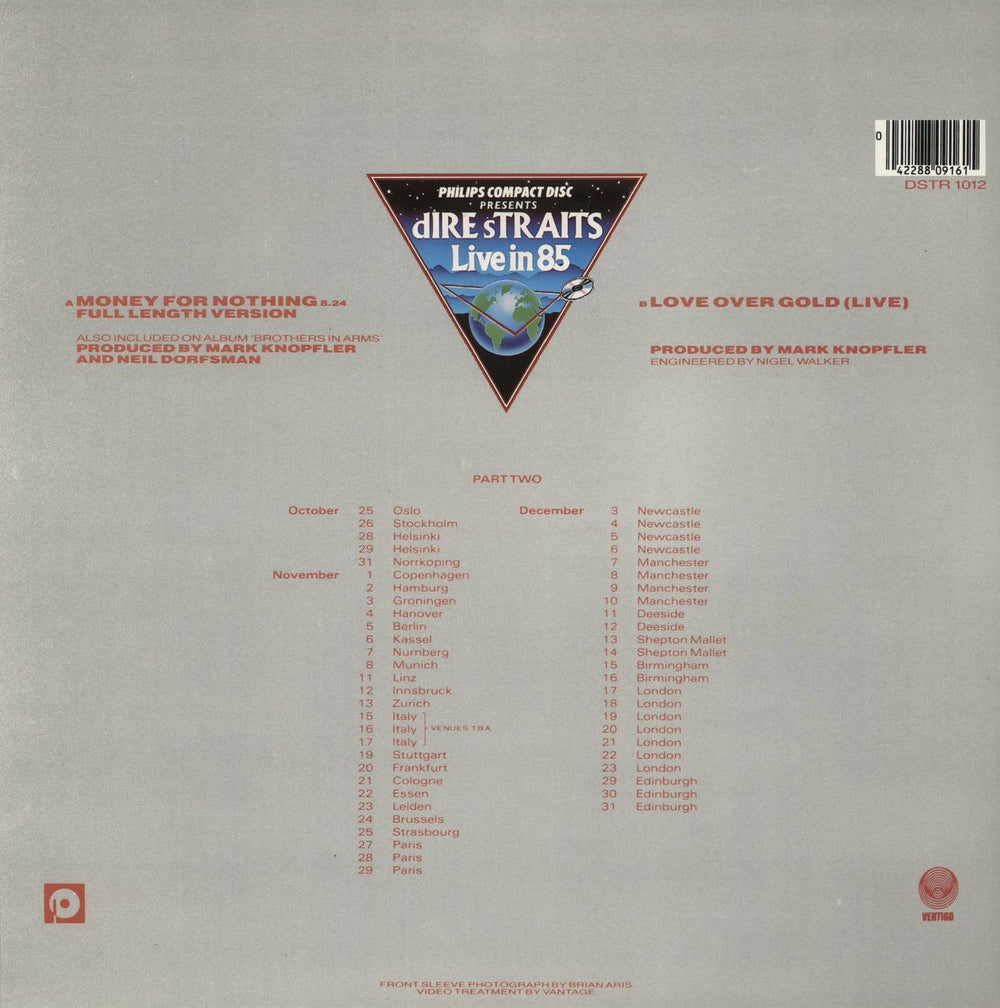 Dire Straits Money For Nothing (Full Length Version) UK 12" vinyl single (12 inch record / Maxi-single) 042288091615