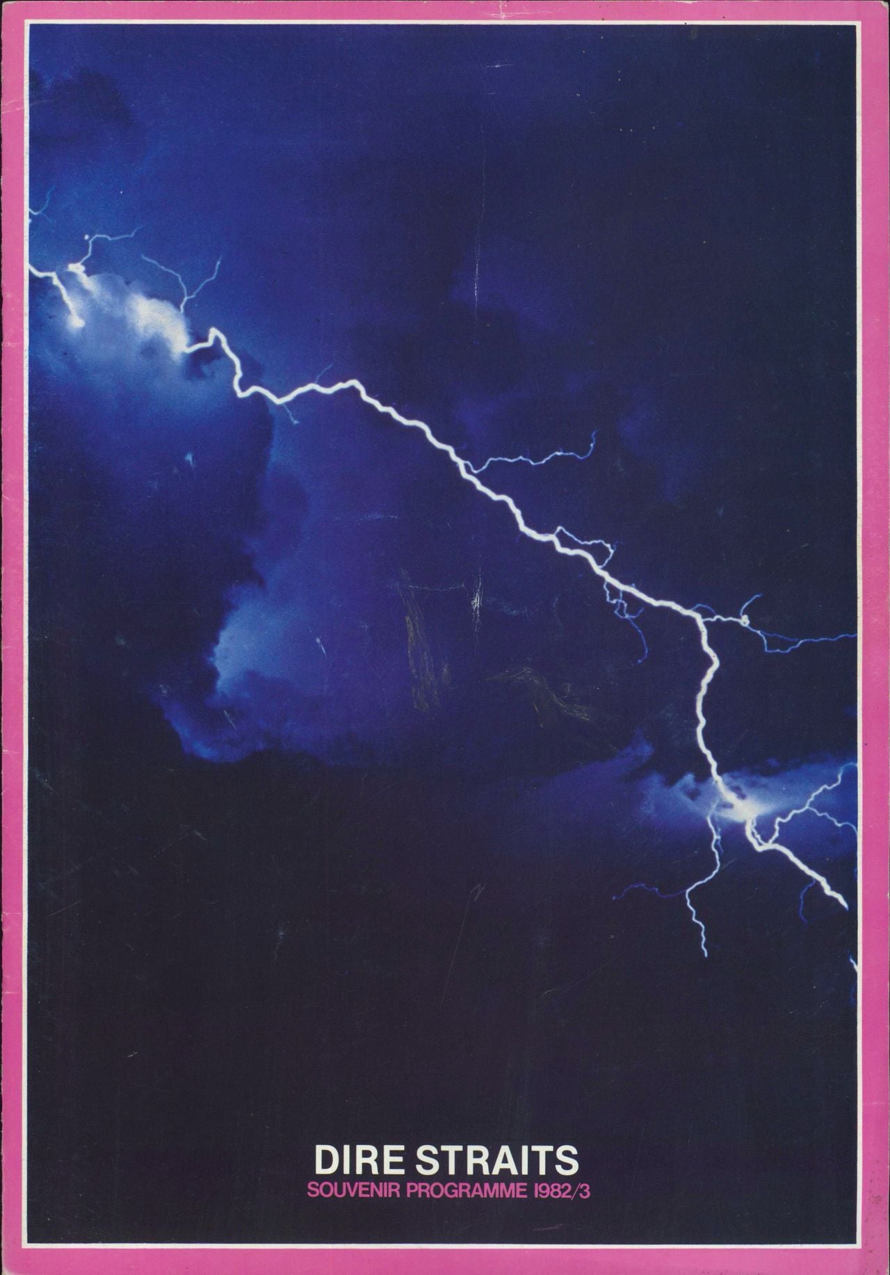 Dire Straits Souvenir Programme 1982/3 UK tour programme tour programme