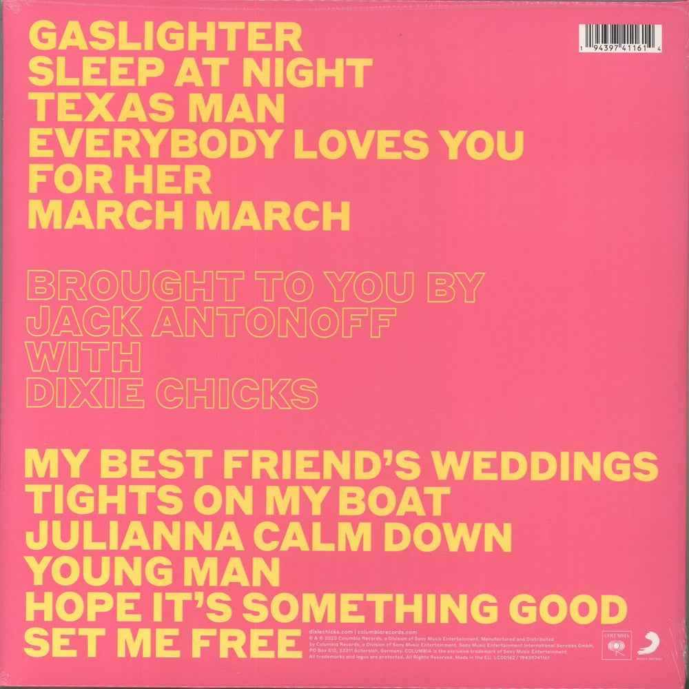 Dixie Chicks Gaslighter - Sealed UK vinyl LP album (LP record) 194397411614