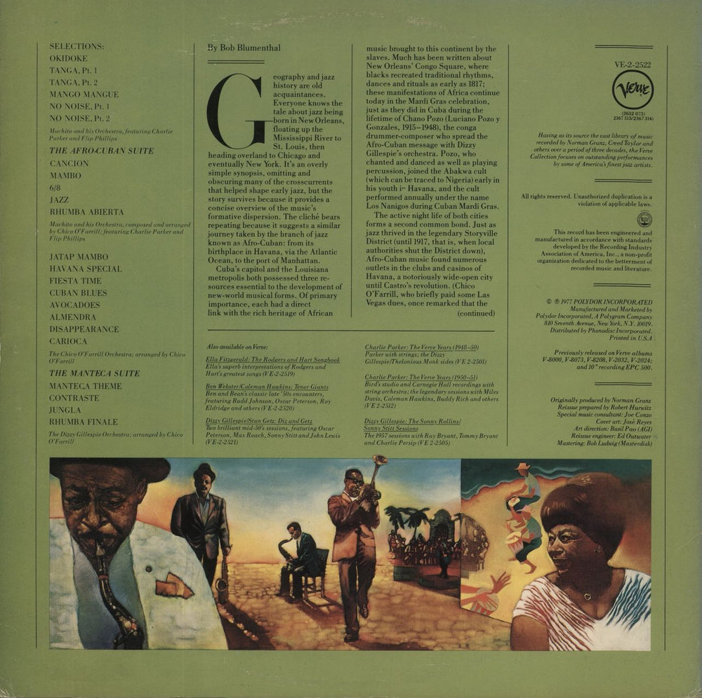 Dizzy Gillespie Afro-Cuban Jazz US vinyl LP album (LP record)