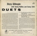 Dizzy Gillespie Duets UK vinyl LP album (LP record)