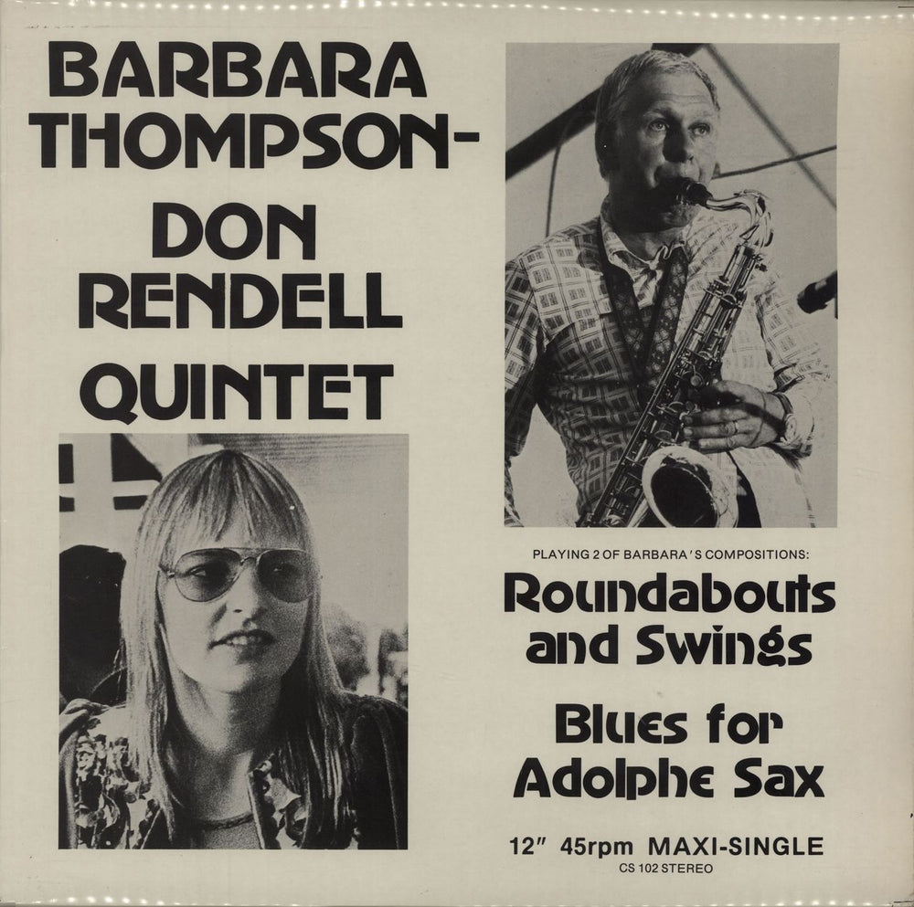 Don Rendell Roundabouts And Swings / Blues For Adolphe Sax UK 12" vinyl single (12 inch record / Maxi-single) CS102