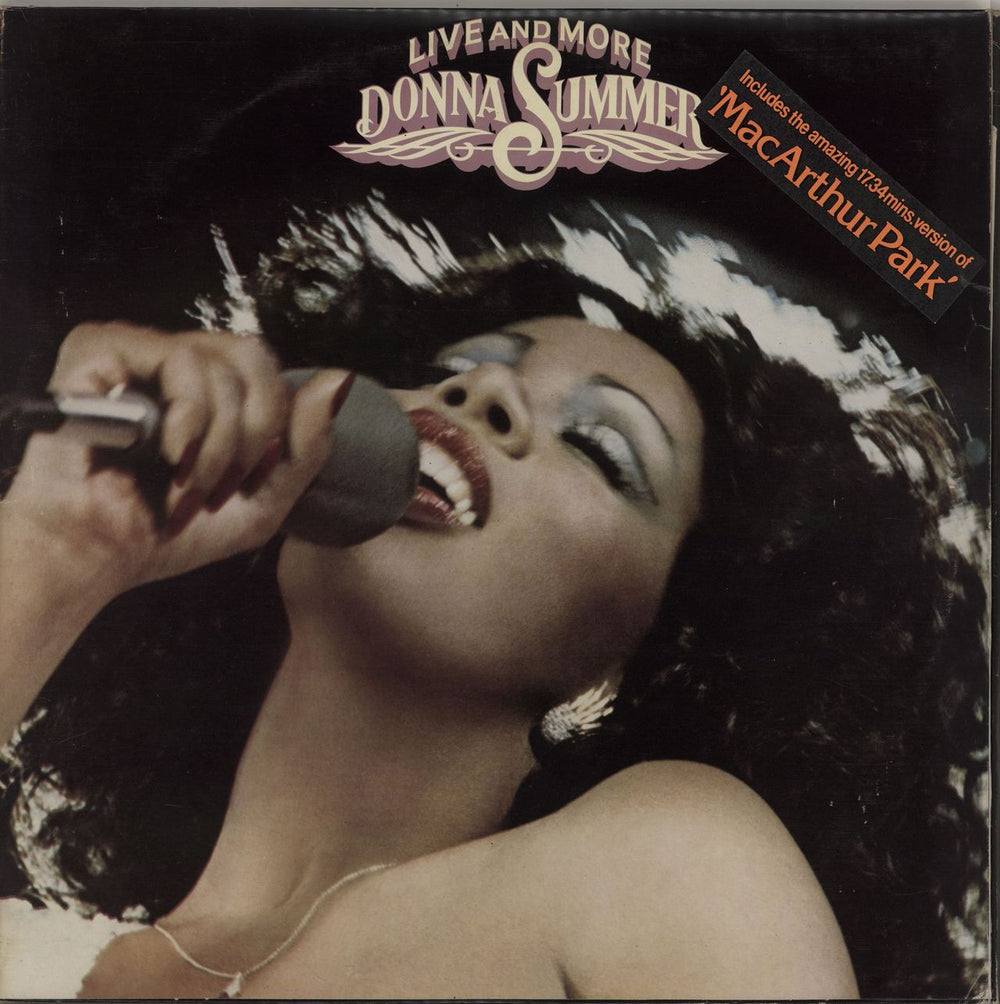 Donna Summer Live And More - Hype Stickered UK 2-LP vinyl record set (Double LP Album) CALD5006