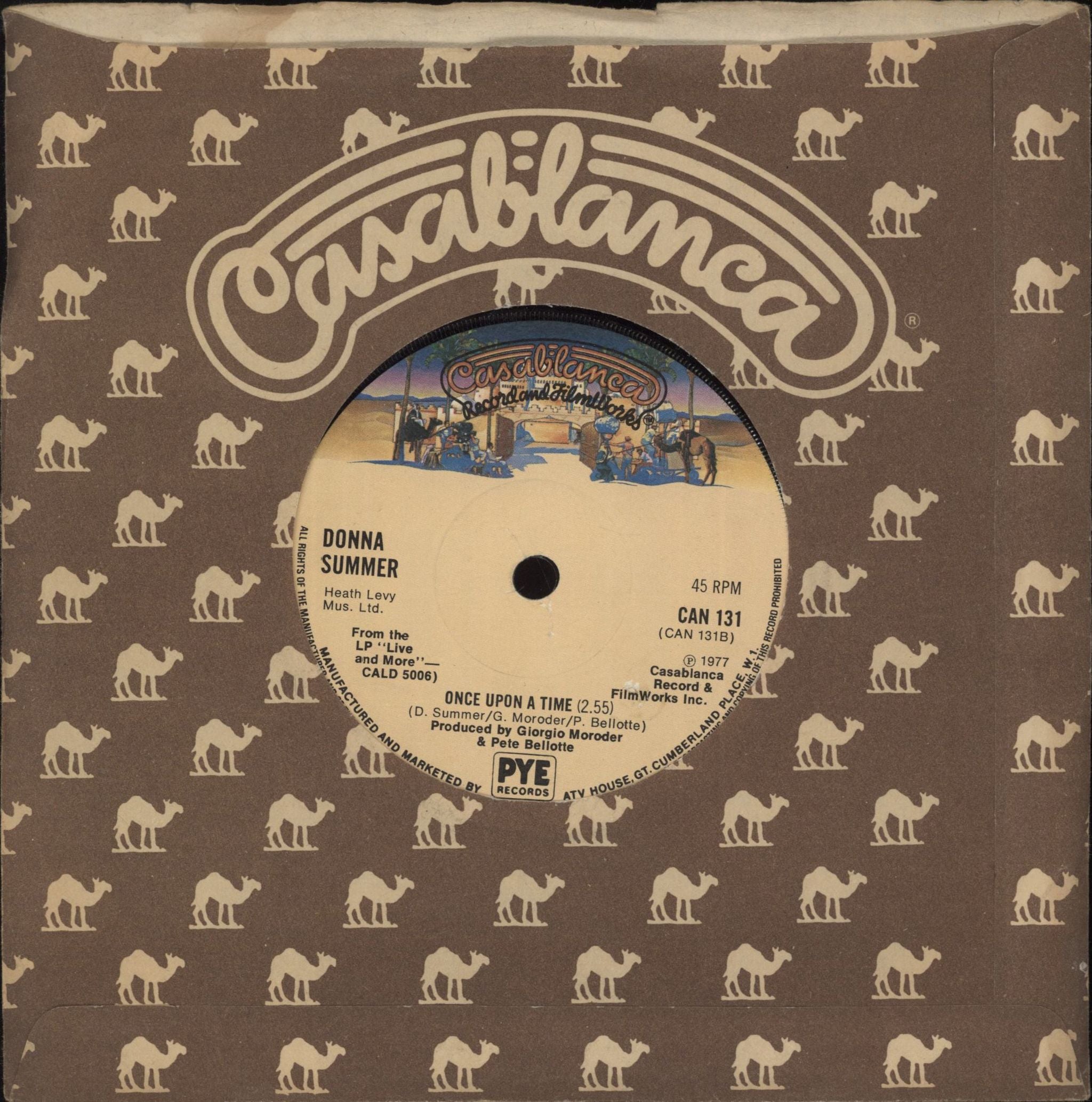 Donna Summer Macarthur Park - Solid UK 7\" vinyl single (7 inch record / 45)