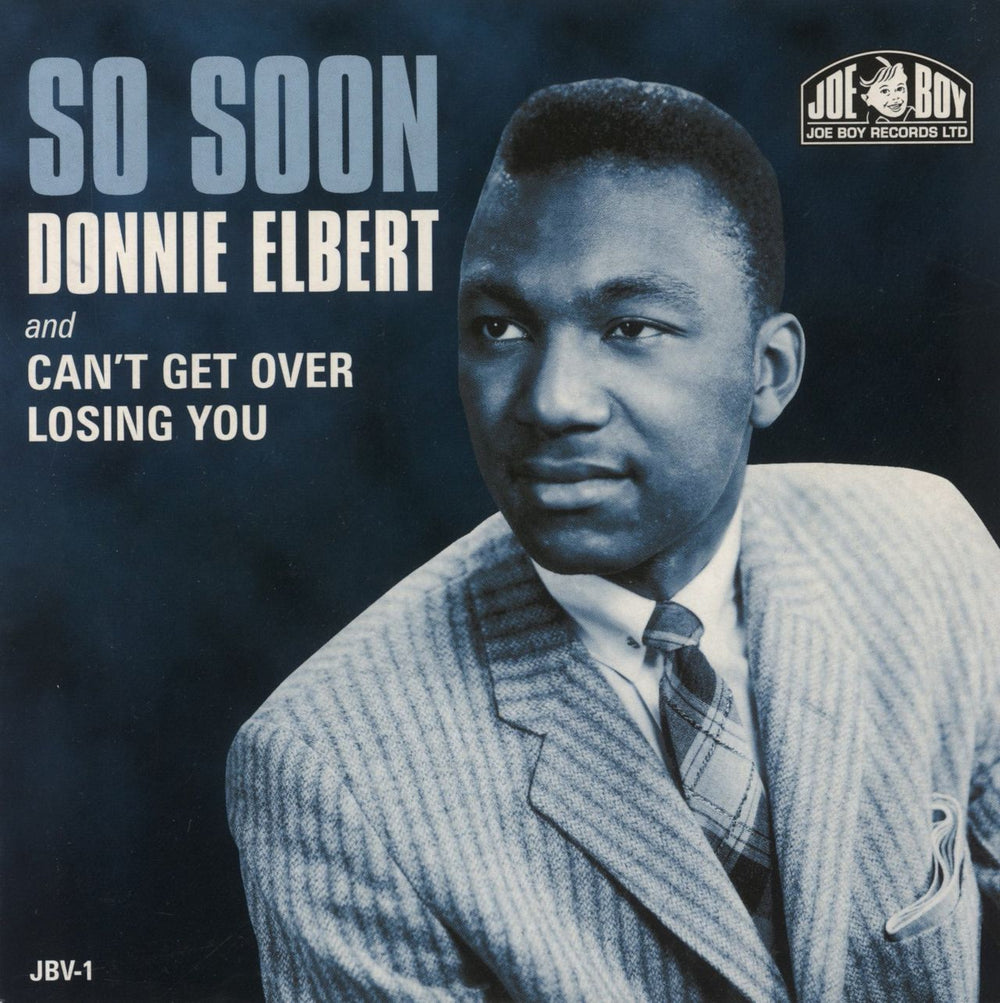 Donnie Elbert So Soon + Picture Sleeve UK 7" vinyl single (7 inch record / 45) JBV-1