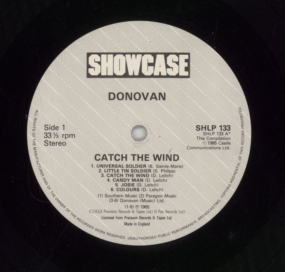 Donovan Catch The Wind UK vinyl LP album (LP record) DOVLPCA853613