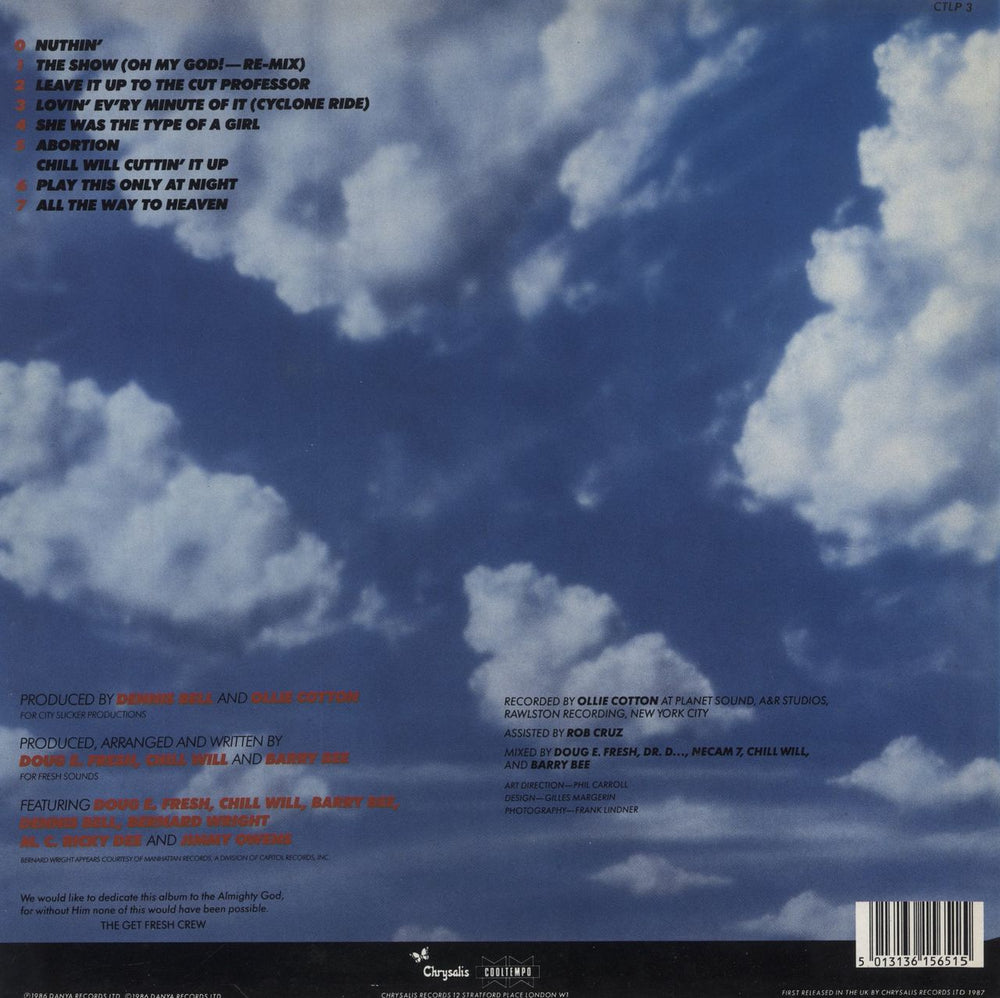 Doug E. Fresh & The Get Fresh Crew Oh, My God! UK vinyl LP album (LP record) 5013136156515