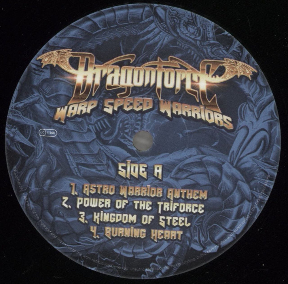 Dragonforce Warp Speed Warriors UK vinyl LP album (LP record) D3BLPWA875396