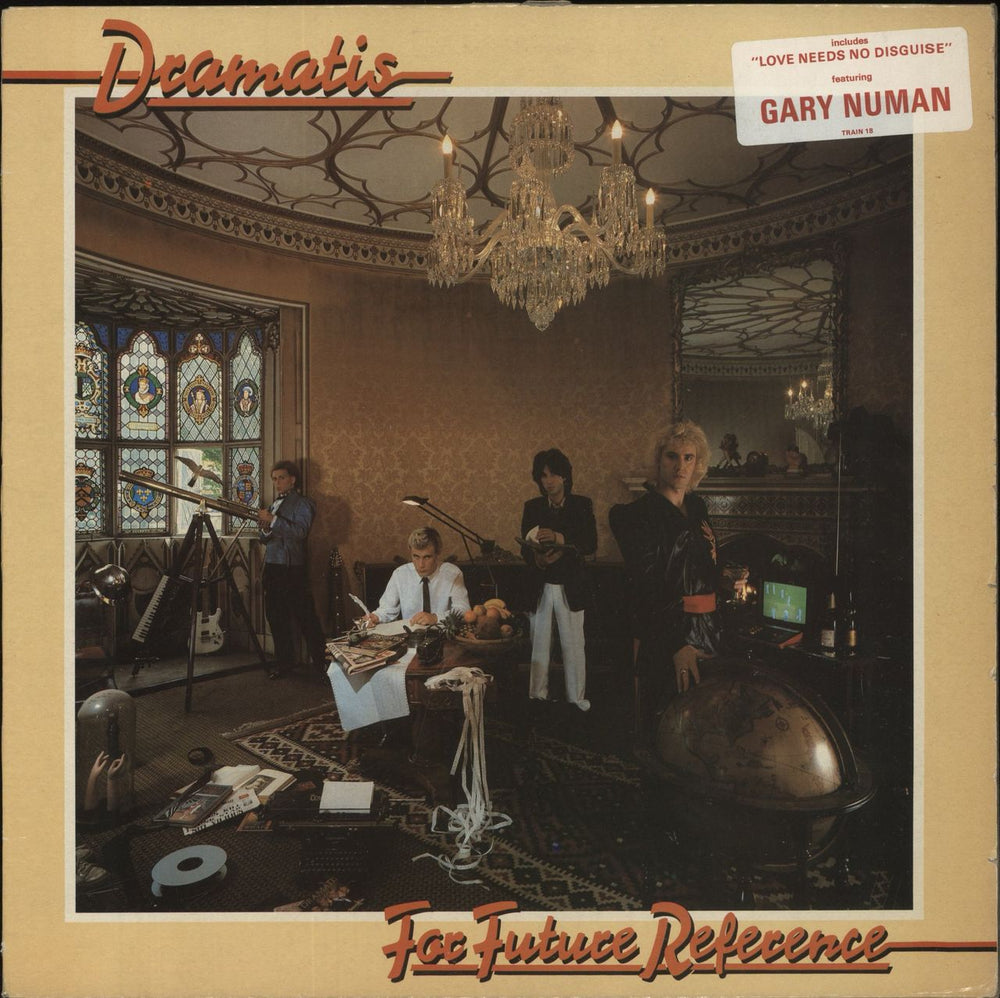 Dramatis For Future Reference - Gold promo stamped UK vinyl LP album (LP record)