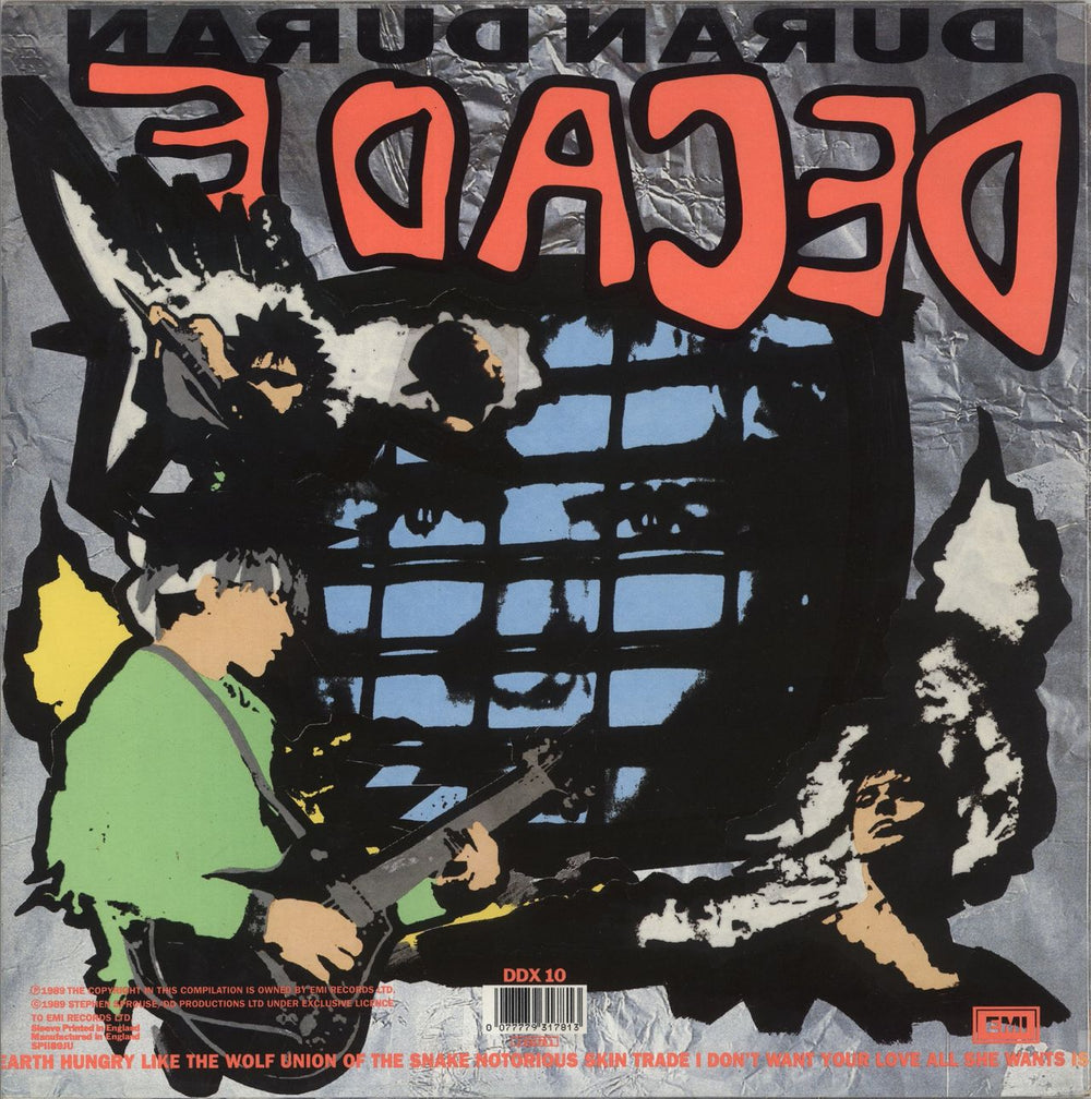 Duran Duran Decade - Price Sticker UK vinyl LP album (LP record) 077779317813
