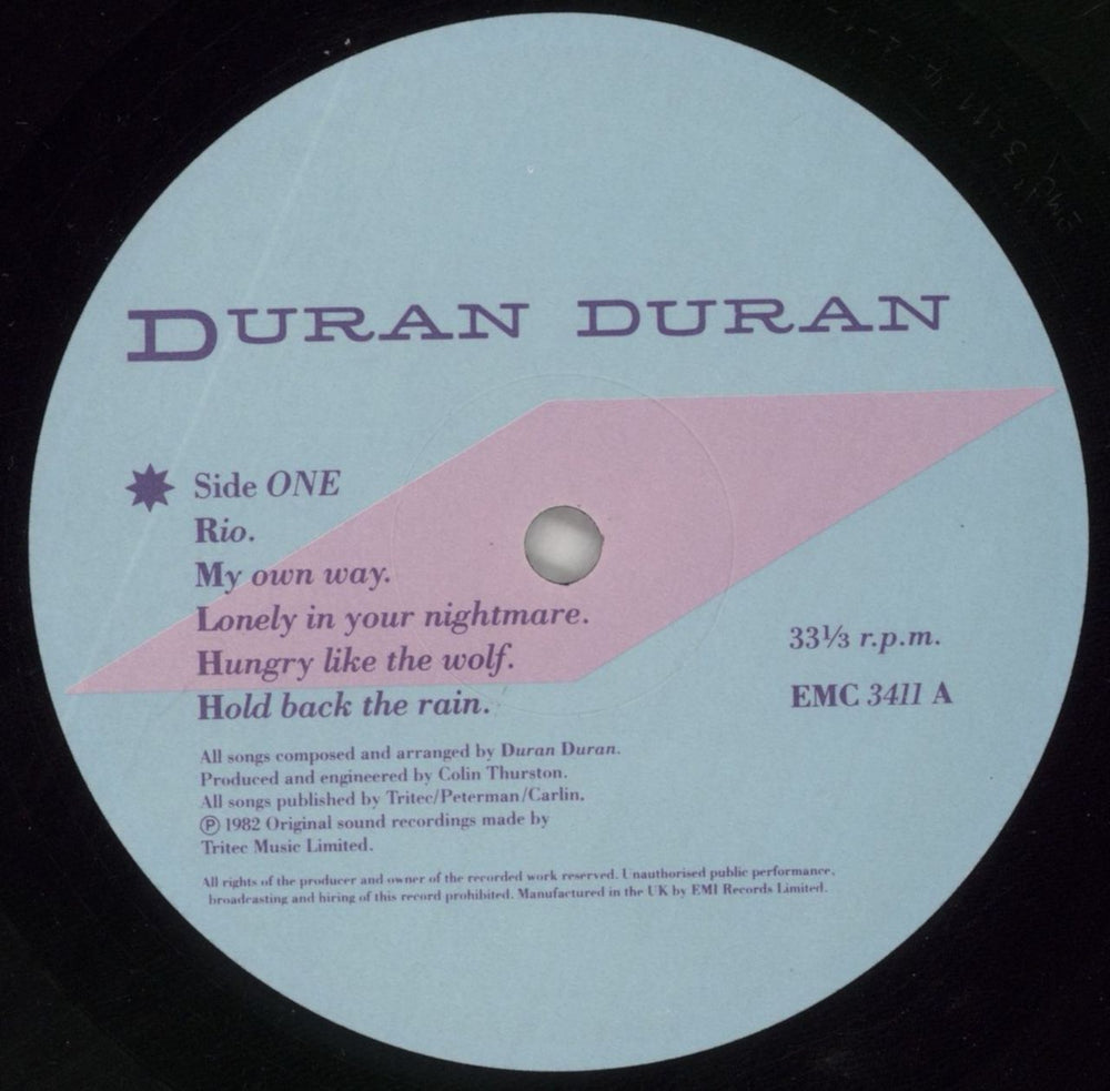 Duran Duran Rio - 1st - EX UK vinyl LP album (LP record) DDNLPRI666045