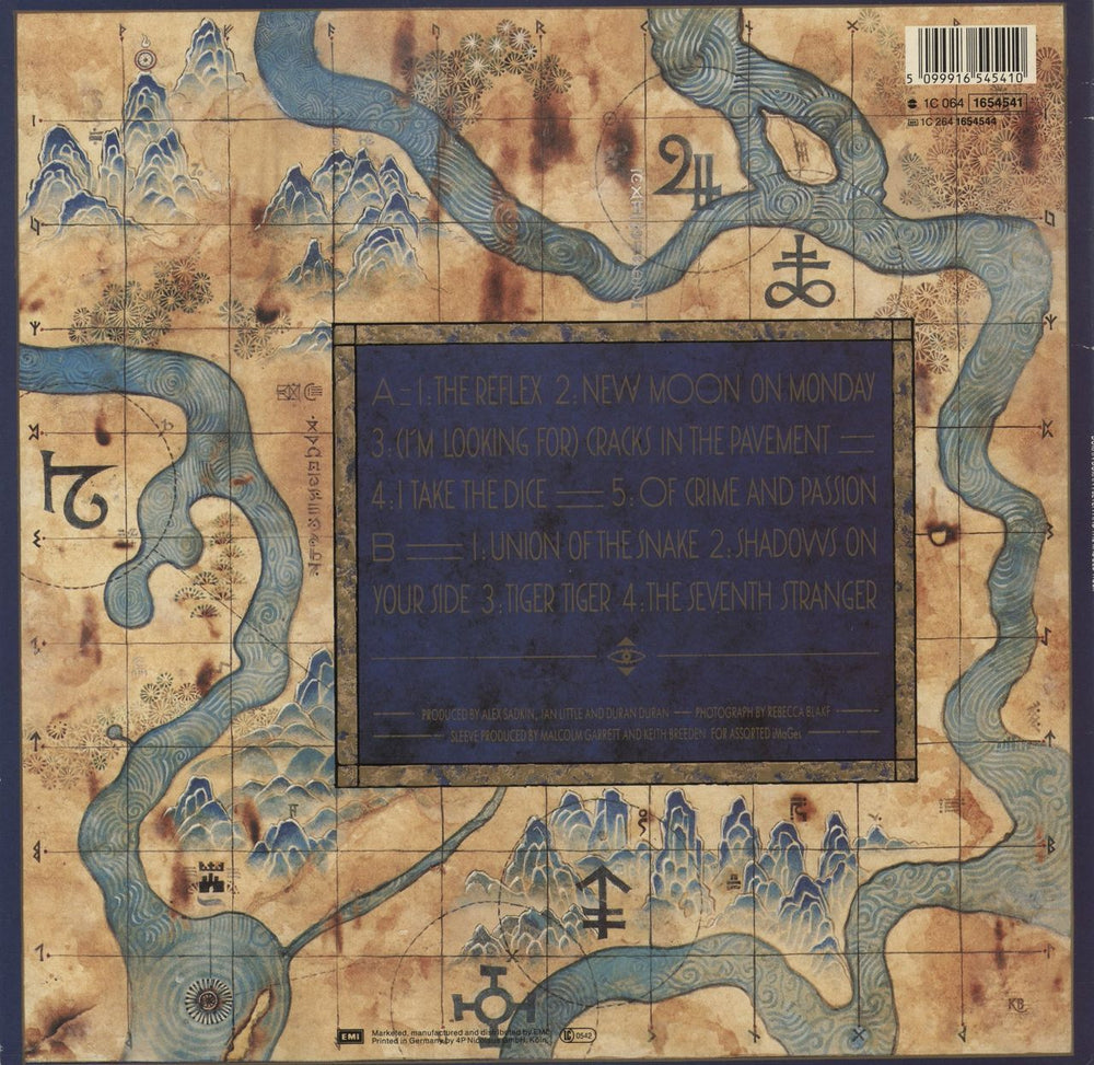 Duran Duran Seven And The Ragged Tiger German vinyl LP album (LP record) 5099916545410