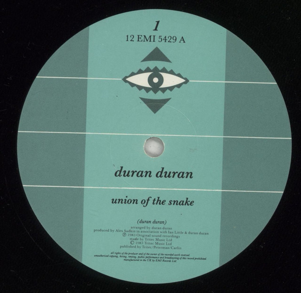 Duran Duran Union Of The Snake - EX UK 12" vinyl single (12 inch record / Maxi-single) DDN12UN30912