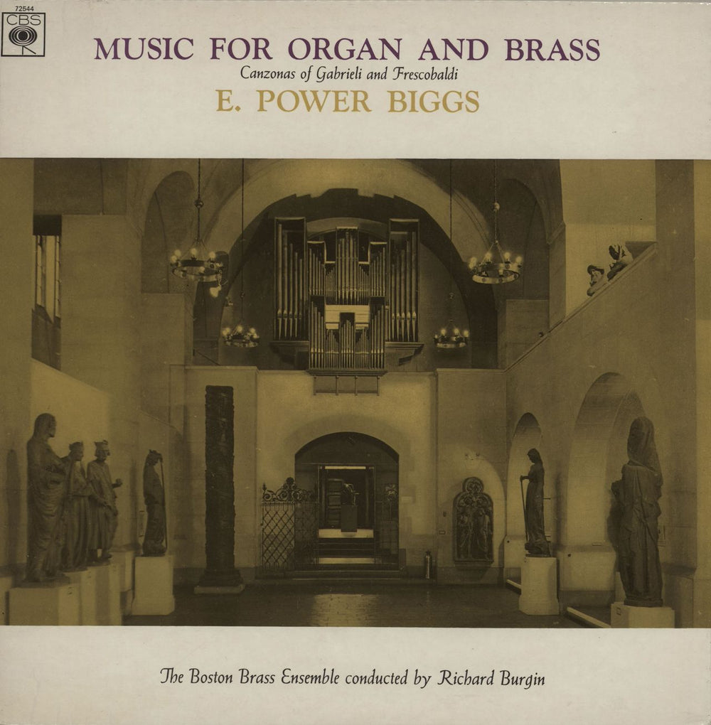 E. Power Biggs Music For Organ And Brass UK vinyl LP album (LP record) 72544