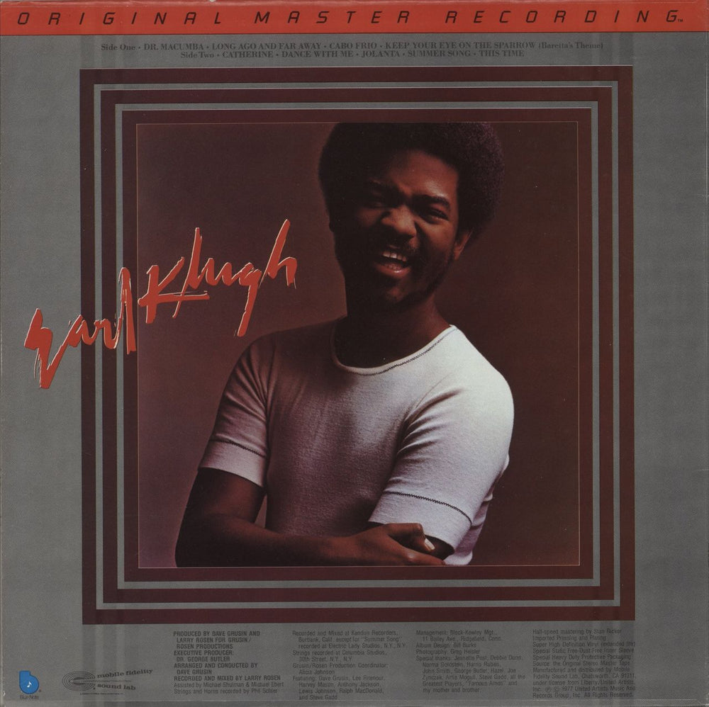 Earl Klugh Finger Paintings - Half-Speed US vinyl LP album (LP record)