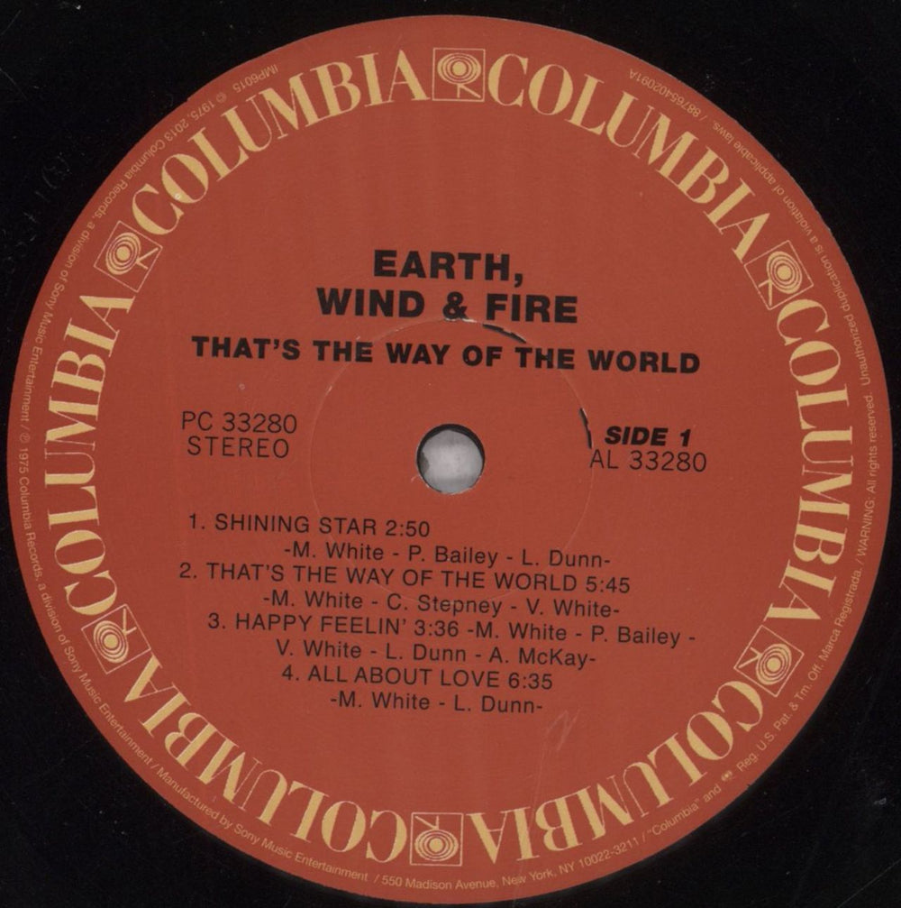 Earth Wind & Fire That's The Way Of The World - 180gm US vinyl LP album (LP record) EWFLPTH844144