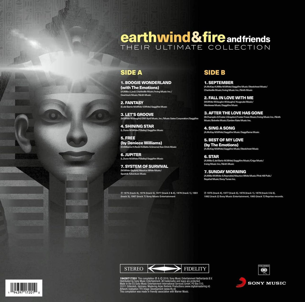 Earth Wind & Fire Their Ultimate Collection - Black Vinyl - Sealed UK vinyl LP album (LP record) EWFLPTH875773