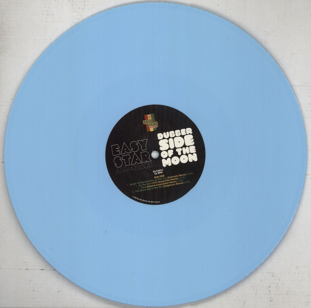 Easy Star All-Stars Dubber Side Of The Moon - Light Blue Vinyl UK vinyl LP album (LP record) EAYLPDU852048