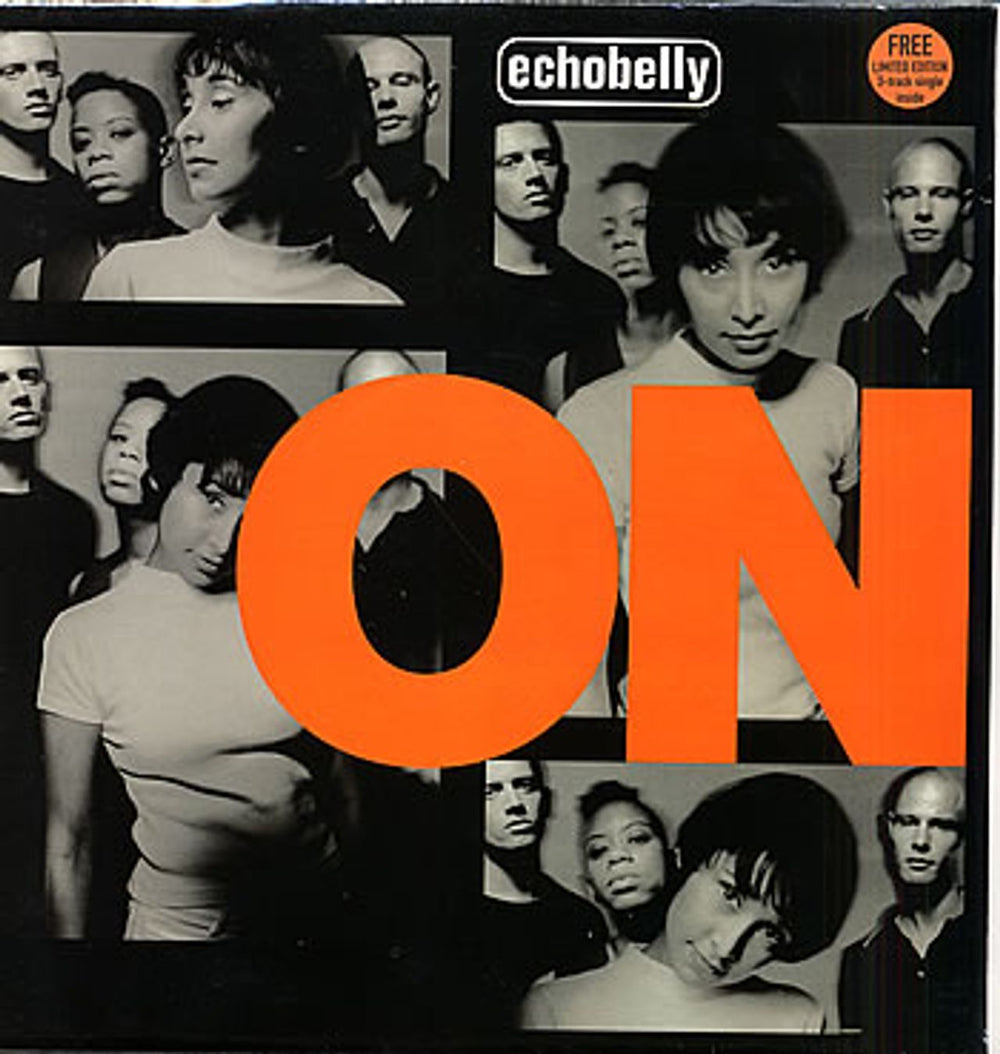 Echobelly On + 7" UK vinyl LP album (LP record) FAUV6LX