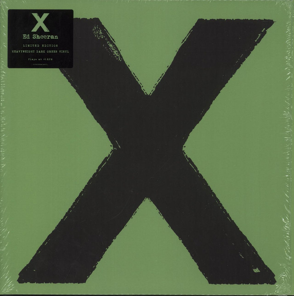 Ed Sheeran X (Multiply) - 180gram Dark Green Vinyl UK 2-LP vinyl record set (Double LP Album) 825646285877