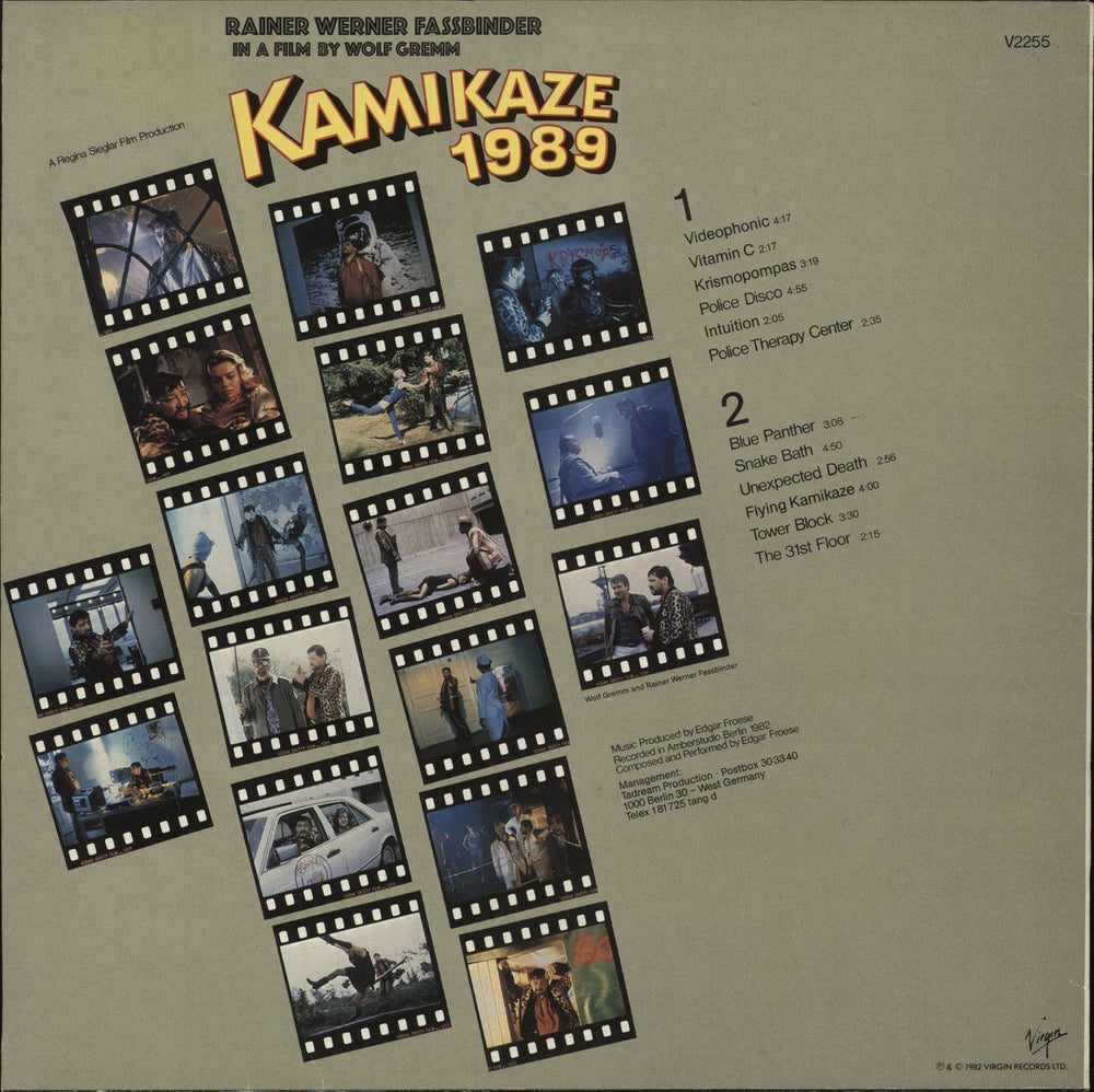 Edgar Froese Kamikaze 1989 UK vinyl LP album (LP record)