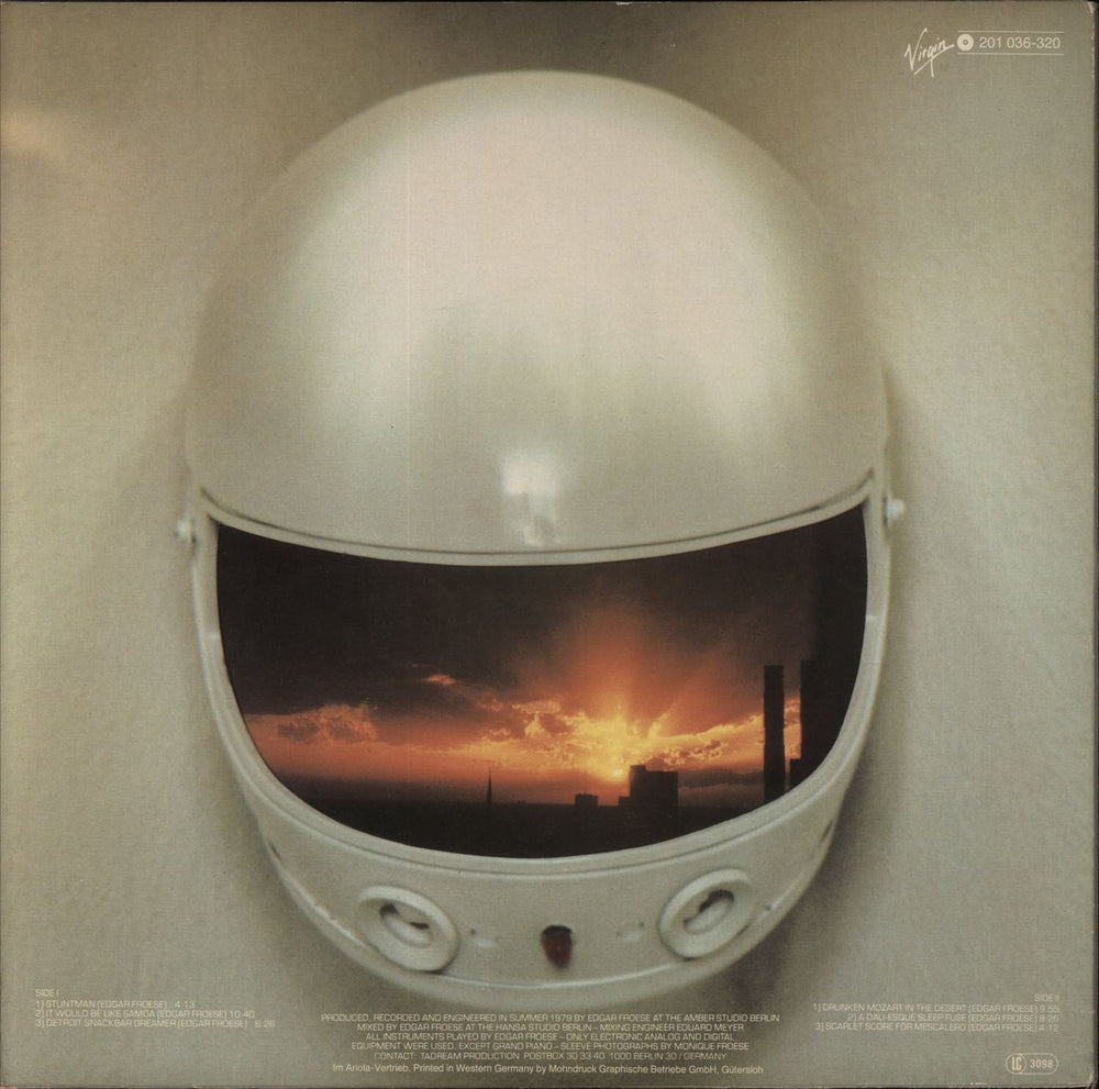 Edgar Froese Stuntman German vinyl LP album (LP record)
