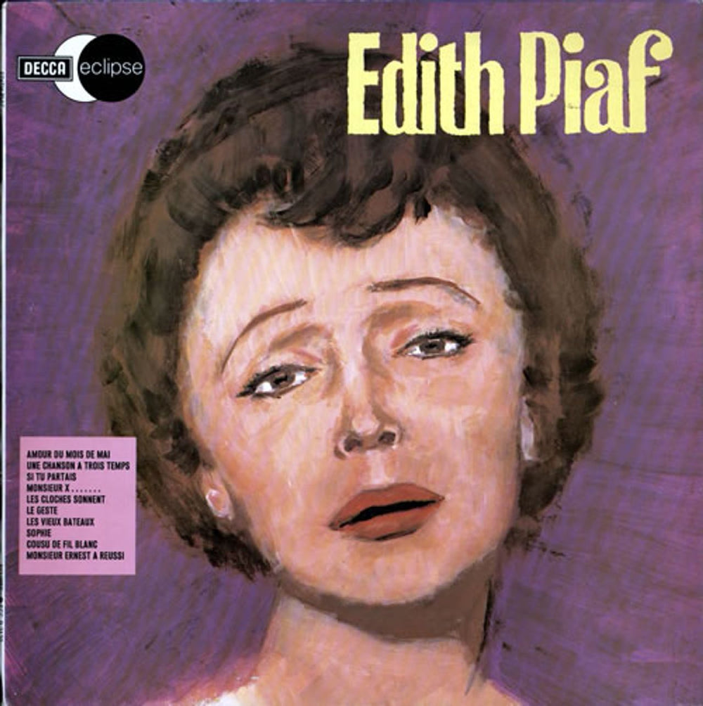 Edith Piaf Edith Piaf UK vinyl LP album (LP record) ECSR2129