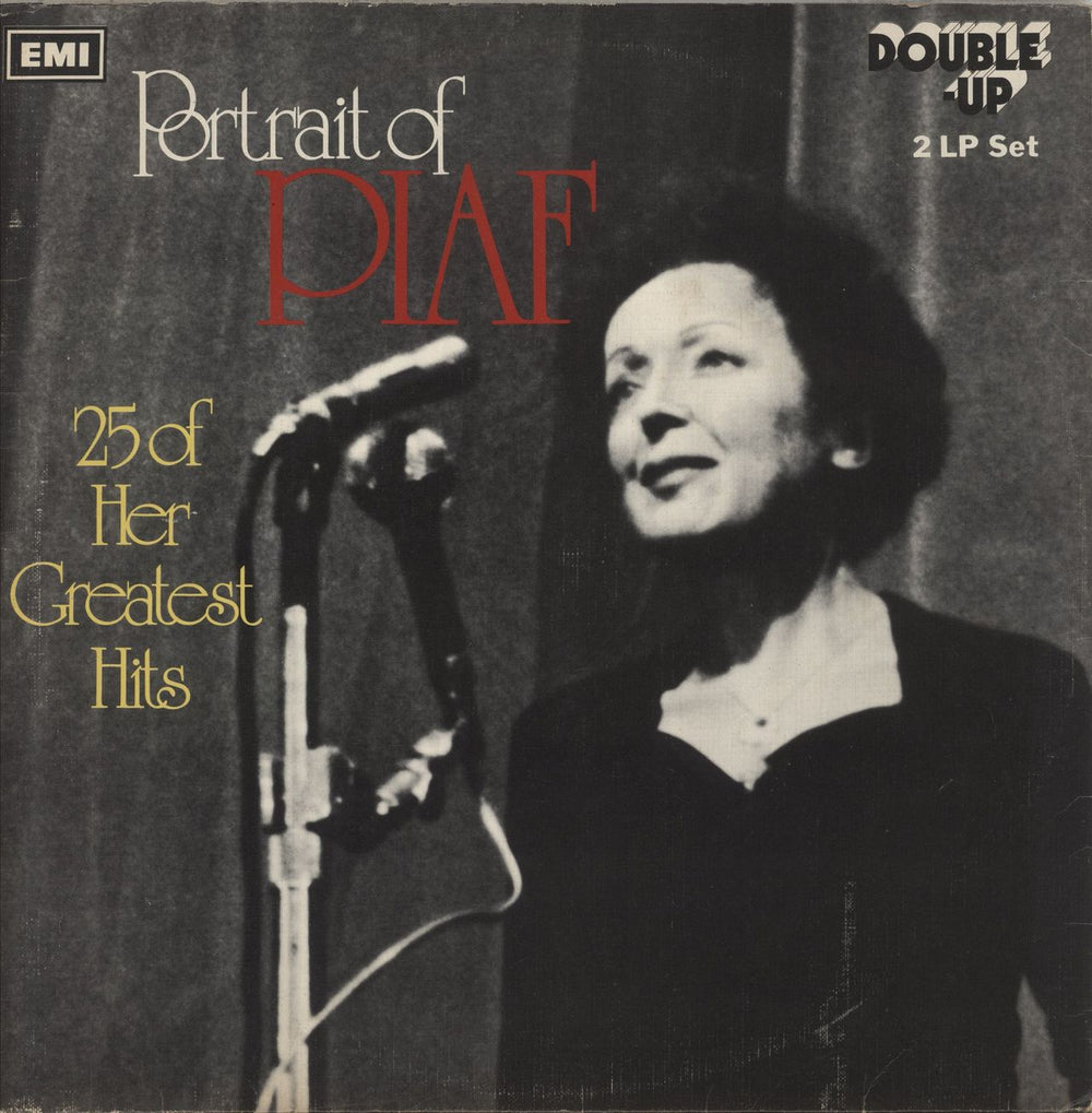 Edith Piaf Portrait Of Piaf - 25 Of Her Greatest Hits UK 2-LP vinyl record set (Double LP Album) DUO109