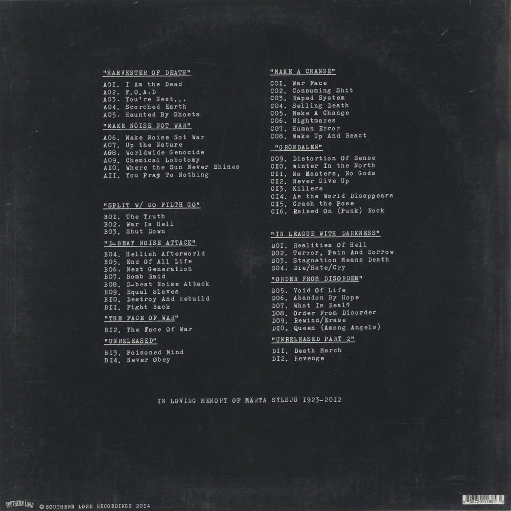 Electric Funeral Total Funeral US 2-LP vinyl record set (Double LP Album)