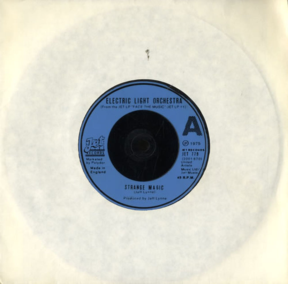 Electric Light Orchestra Strange Magic - Injection UK 7" vinyl single (7 inch record / 45) JET779