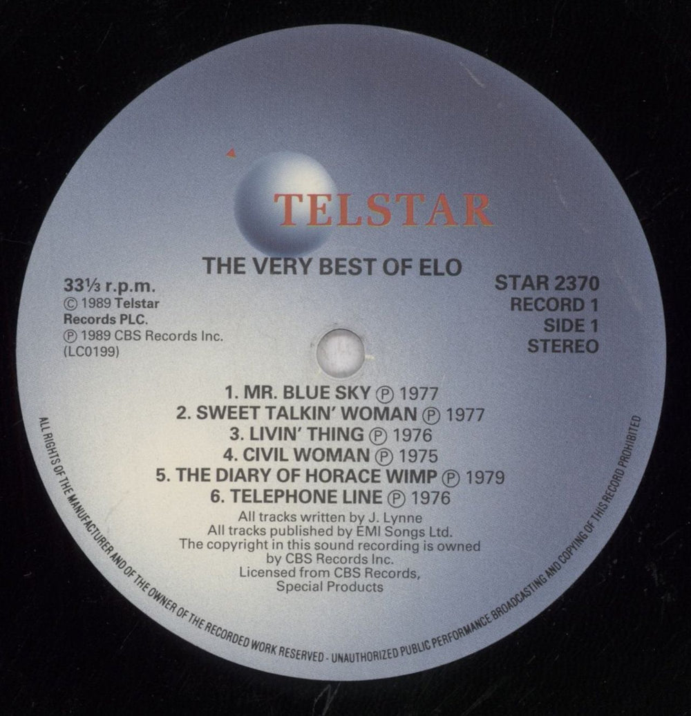 Electric Light Orchestra The Very Best Of The Electric Light Orchestra UK 2-LP vinyl record set (Double LP Album) ELO2LTH550046