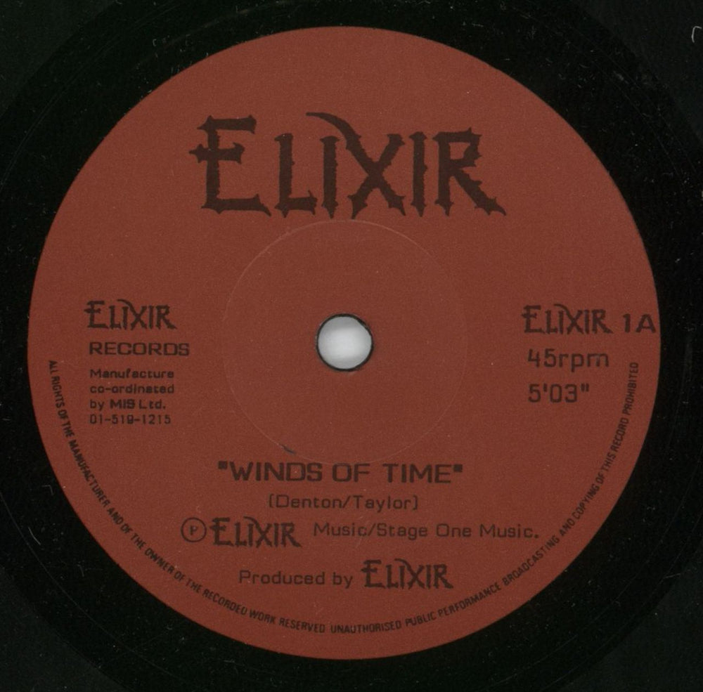 Elixir Treachery [Ride Like The Wind] + Picture Sleeve & Insert UK 7" vinyl single (7 inch record / 45) IXI07TR91572