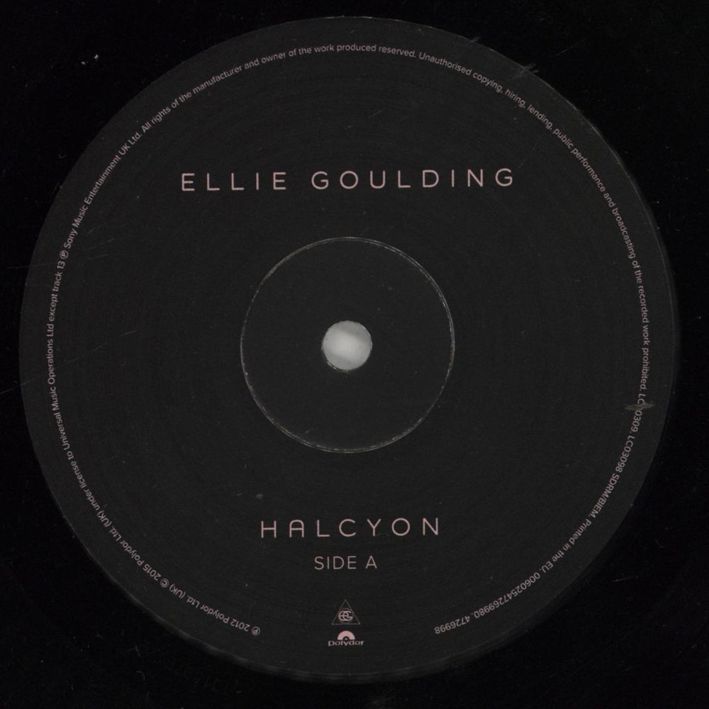 Ellie Goulding Halcyon - EX UK vinyl LP album (LP record) ENPLPHA856895