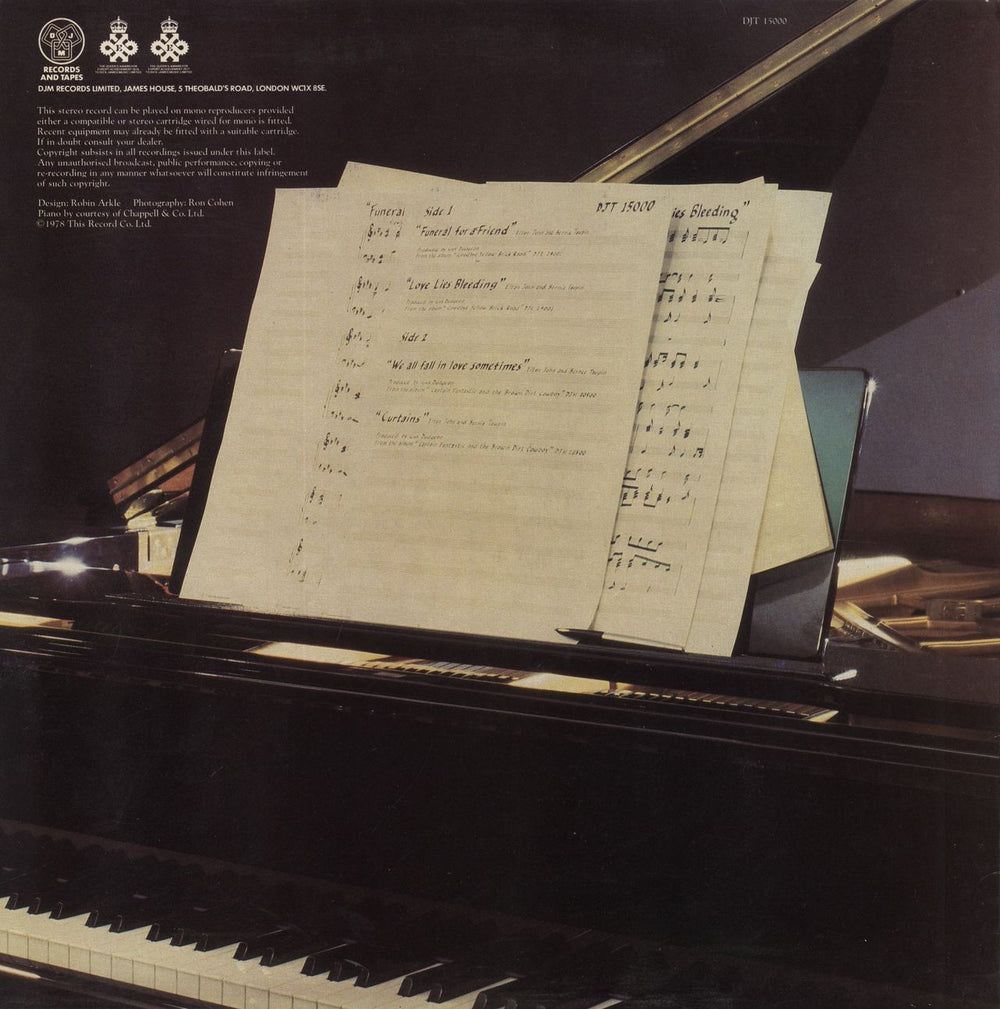 Elton John Funeral For A Friend UK 12" vinyl single (12 inch record / Maxi-single)