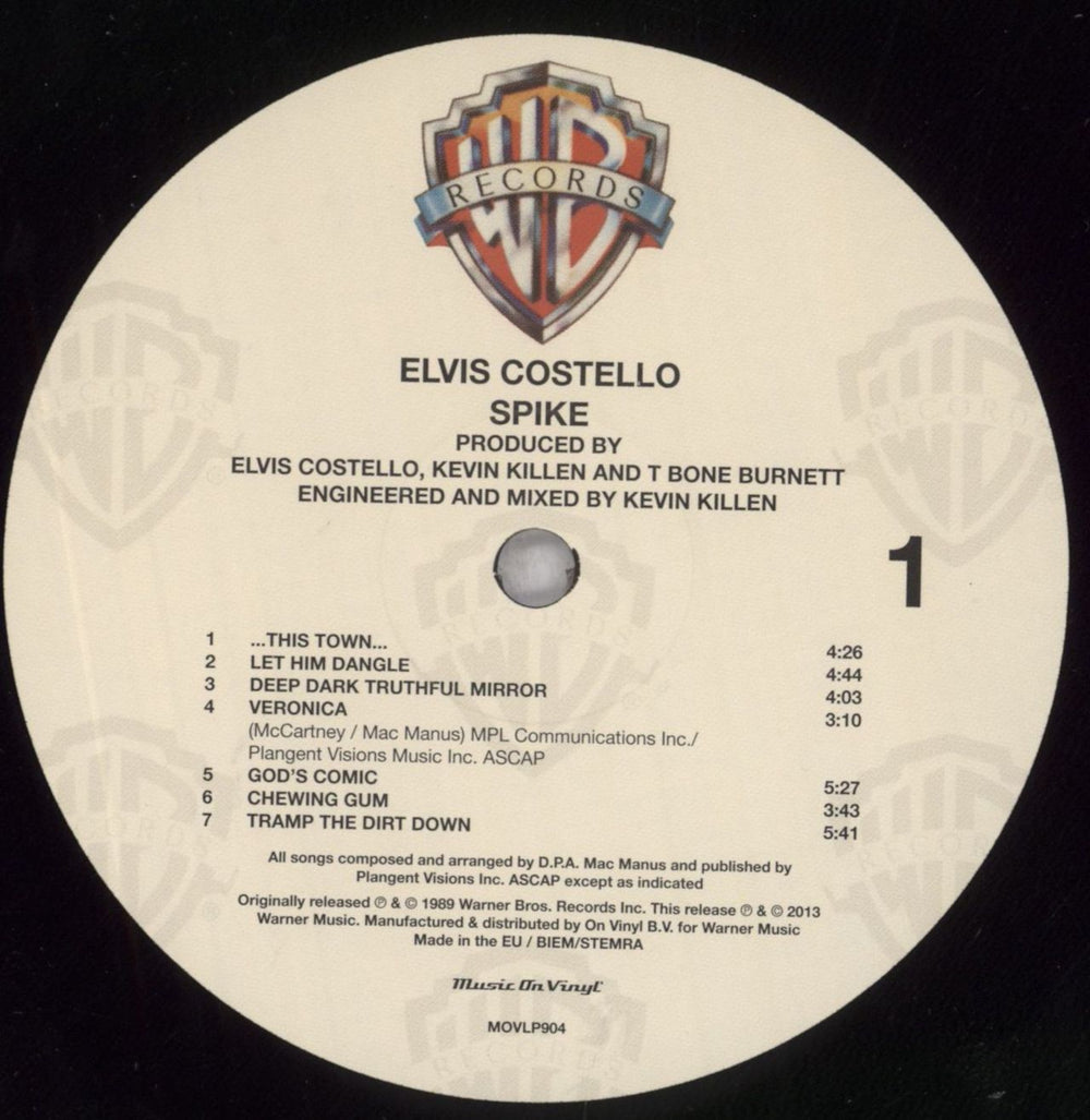 Elvis Costello Spike UK vinyl LP album (LP record) 8718469533930