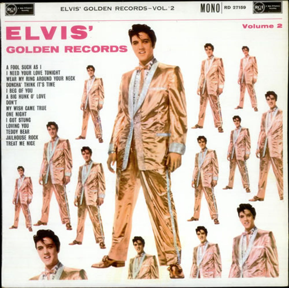 Elvis Presley Elvis' Golden Records Vol. 2 - Red Spot - EX UK vinyl LP album (LP record) RD27159