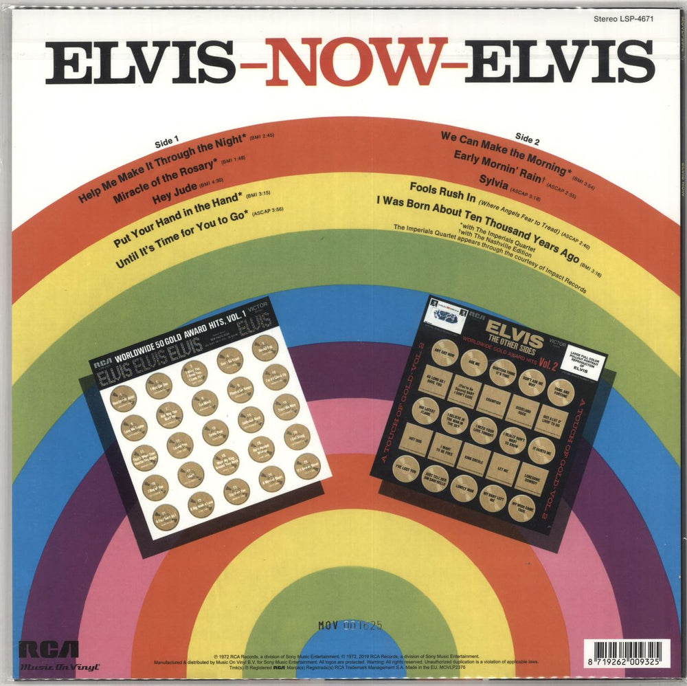 Elvis Presley Elvis Now - 180gm Solid Yellow Vinyl - Sealed UK vinyl LP album (LP record) 8719262009325