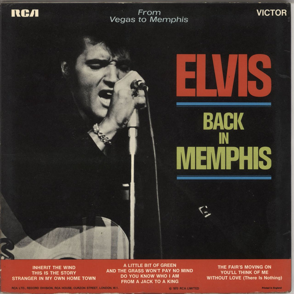 Elvis Presley From Memphis To Vegas / From Vegas To Memphis UK 2-LP vinyl record set (Double LP Album)