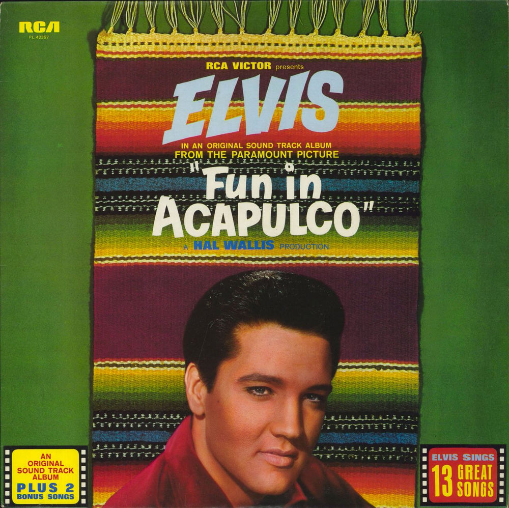 Elvis Presley Fun In Acapulco UK vinyl LP album (LP record) PL42357