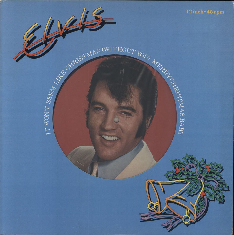 Elvis Presley It Won't Seem Like Christmas (Without You) UK 12" vinyl single (12 inch record / Maxi-single) PC9464