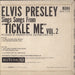 Elvis Presley Tickle Me Vol.2 EP - EX UK 7" vinyl single (7 inch record / 45)