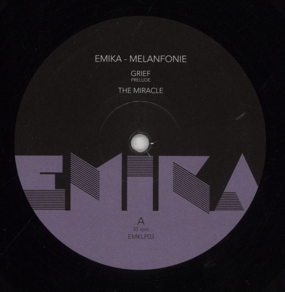 Emika Melanfonie UK vinyl LP album (LP record) 80WLPME856604