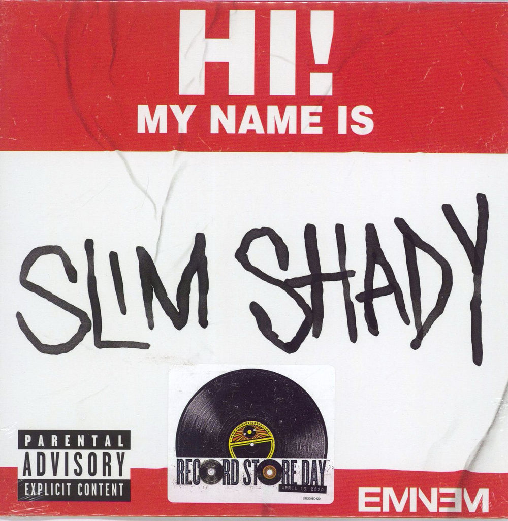Eminem My Name Is - RSD UK 7" vinyl single (7 inch record / 45) 00602508766862